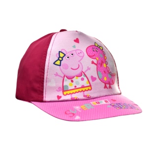 Czapka z daszkiem dziecięca Świnka Peppa letnia dla dziecka 5-6 lat 53 cm
