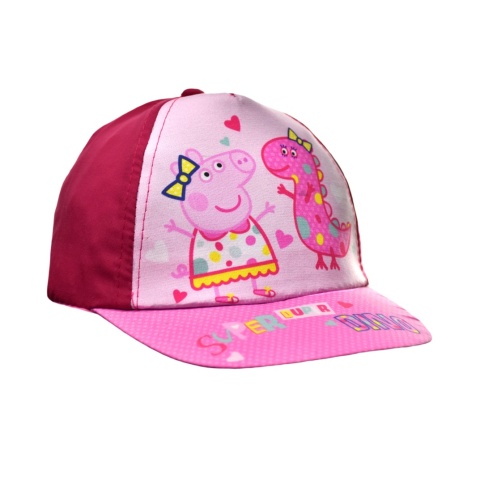 Czapka z daszkiem dziecięca Świnka Peppa letnia dla dziecka 5-6 lat 53 cm
