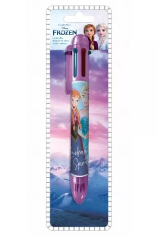 Długopis 6 kolorowy KRAINA LODU wielokolorowy