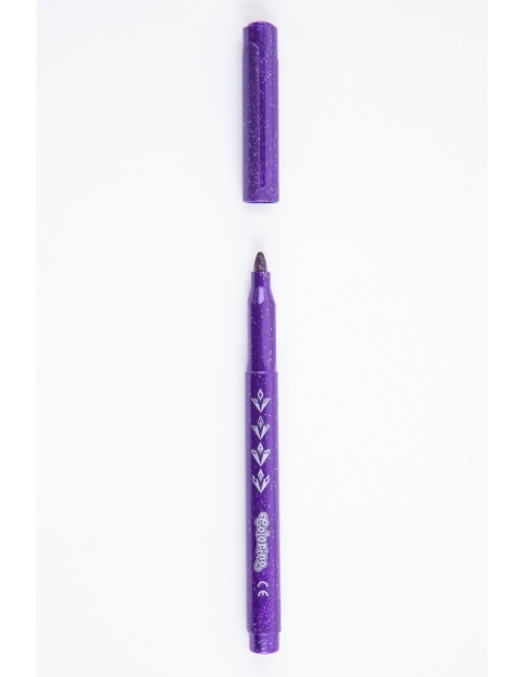 Flamastry mazaki pisaki brokatowe 6 kolorów PATIO Colorino KRAINA LODU