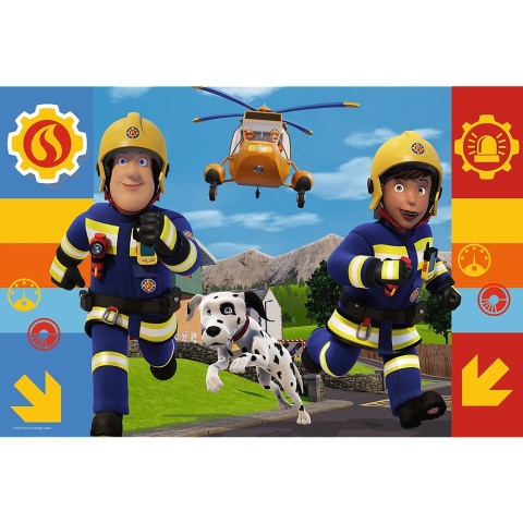 Zawsze pomocny Strażak Sam Trefliki Puzzle Trefl 100 EL