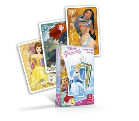Karty gry czarny Piotruś memo Księżniczki Disnay Kopciszek Syrenka