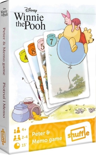 Karty gry czarny Piotruś memo Kubuś Puchatek