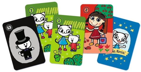 Karty gry czarny Piotruś memo Trefl Kici Kocia