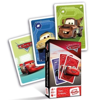 Karty gry czarny Piotruś memo auta Zygzak McQueen