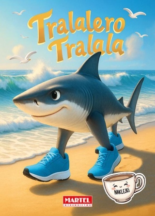 Kolorowanka Brainrot Tralalero Tralala + naklejki