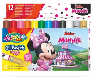 Kredki Pastele olejne 12 kolorów Myszka Minnie Colorino