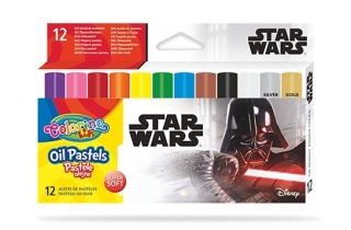 Kredki Pastele olejne 12 kolorów Star Wars Gwiezdne Wojny Colorino
