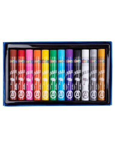 Kredki Pastele olejne 12 kolorów Avengers Colorino