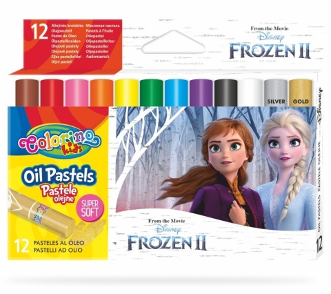 Kredki Pastele olejne 12 kolorów Kraina Lodu Frozen Colorino