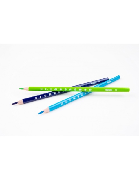 Kredki ołówkowe trójkątne 12 +1 kolorów złota srebrna Avengers