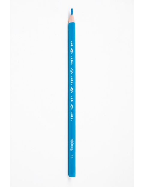 Kredki ołówkowe trójkątne 12 +1 kolory KRAINA LODU