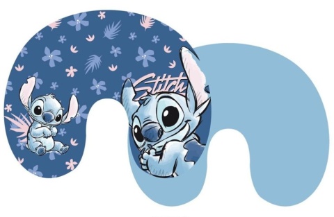 LILO I STITCH Podróżna poduszka welurowa rogal Andzia Stich