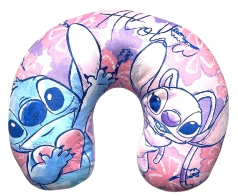 LILO I STITCH Podróżna poduszka welurowa rogal Andzia Stich
