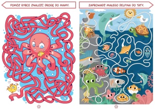 Labirynty książka z łamigłówkami dla dzieci 3-6 lat