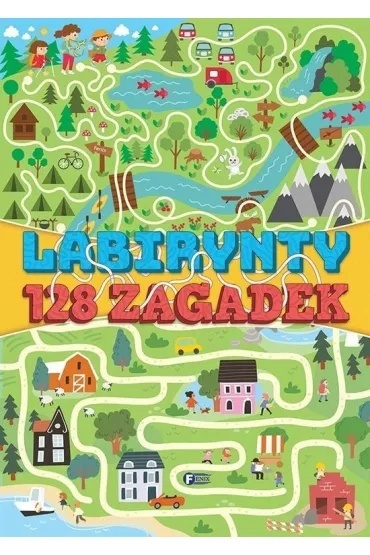 Labirynty 128 zagadek książka z łamigłówkami dla dzieci 3-6 lat