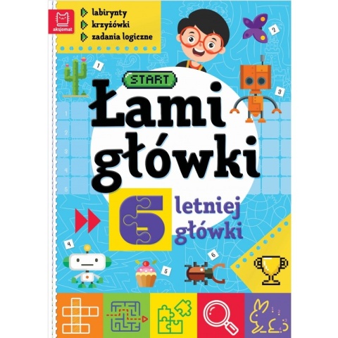 Łamigłówki 6-letniej główki. Labirynty, krzyżówki, zadania logiczne. Wyd II