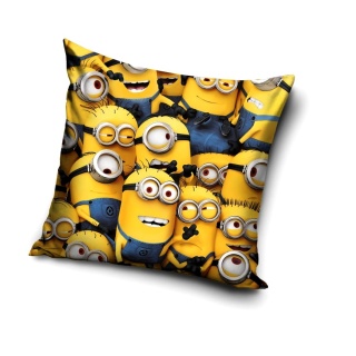 Poszewka na poduszkę jasiek Minionki dziecięca dekoracyjna velvet 40x40