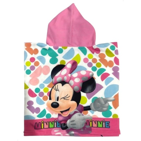 MYSZKA MINNIE ponczo poncho ręcznik szybkoschnący 50X100