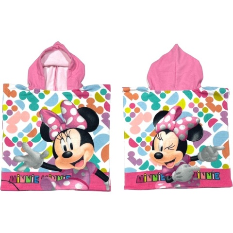 MYSZKA MINNIE ponczo poncho ręcznik szybkoschnący 50X100