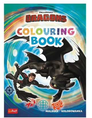 Jak wytresować smoka Kolorowanka Malbuch Colouring book