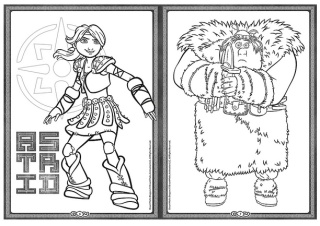Jak wytresować smoka Kolorowanka Malbuch Colouring book