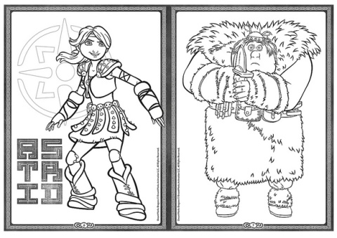 Jak wytresować smoka Kolorowanka Malbuch Colouring book