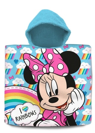 Myszka Minnie poncho ponczo ręcznik kąpielowy plażowy 60x120
