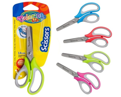 Nożyczki szkolne Colorino 14 cm z gumową rączką 1 szt