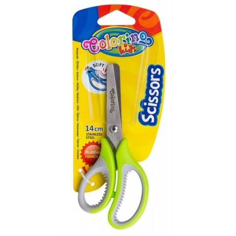 Nożyczki szkolne Colorino 14 cm z gumową rączką 1 szt