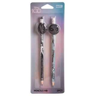 Ołówek z gumką figurką avengers Kapitan Ameryka Ironman Disney 100 2 szt