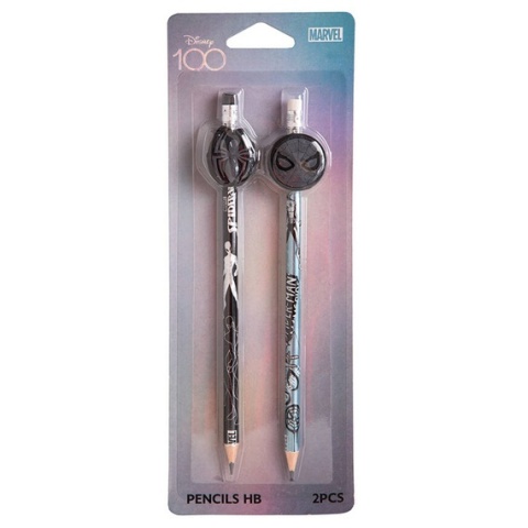 Ołówek z gumką figurką avengers Kapitan Ameryka Ironman Disney 100 2 szt