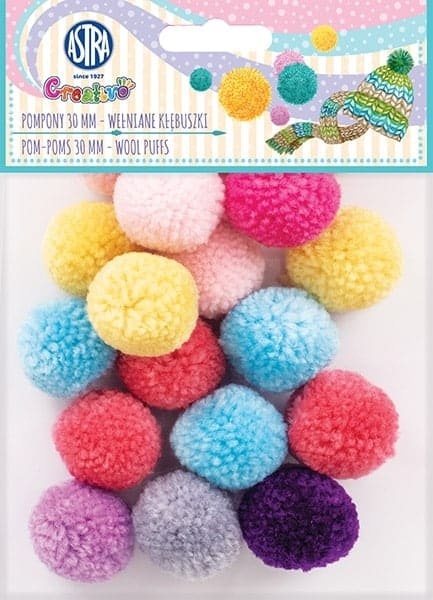PPompony Astra Creativo Wełniane kłębuszki 30mm