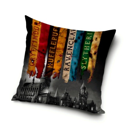 Poszewka na poduszkę jasiek Harry Potter Hogwart velvetowa welur 40x40 cm