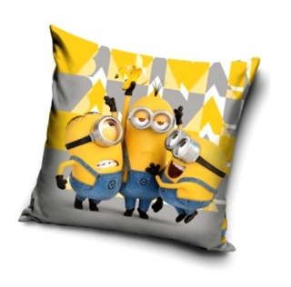 Poszewka na poduszkę jasiek Minionki dziecięca dekoracyjna velvet 40x40