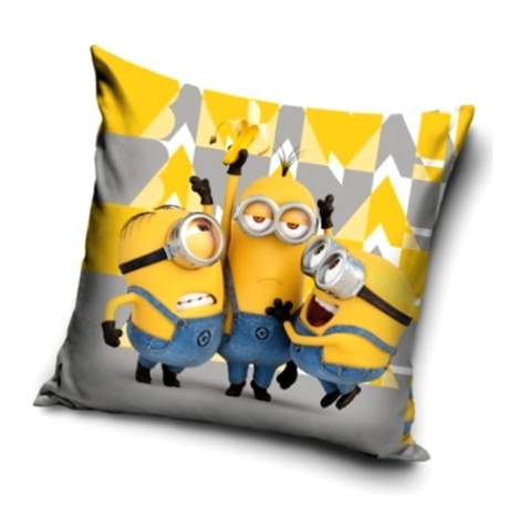 Poszewka na poduszkę jasiek Minionki dziecięca dekoracyjna velvet 40x40