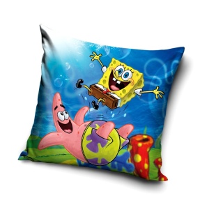 Poszewka na poduszkę jasiek SpongeBob Kanciastoporty dziecięca velvet 40x40