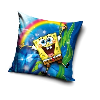 Poszewka na poduszkę jasiek SpongeBob Kanciastoporty dziecięca velvet 40x40