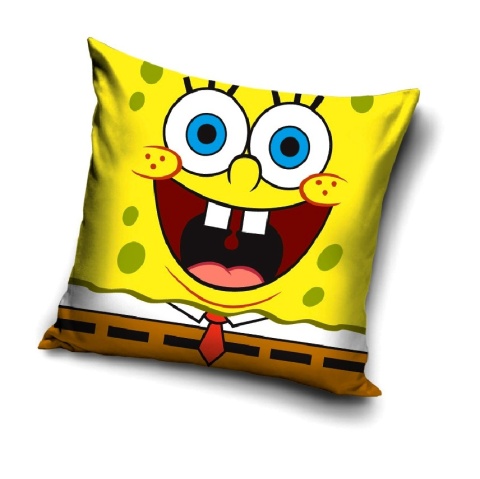 Poszewka na poduszkę jasiek SpongeBob Kanciastoporty dziecięca velvet 40x40