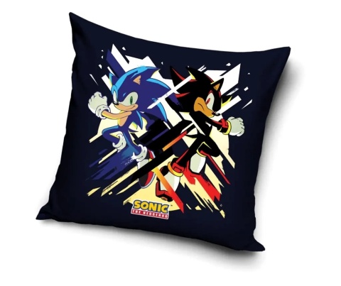 Poszewka na poduszkę jasiek Sonic Jeż dekoracyjna welur 40x40 Velvet