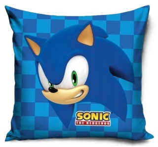 Poszewka na poduszkę jasiek Sonic Jeż dekoracyjna welur 40x40 Velvet