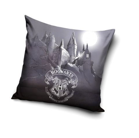 Poszewka na poduszkę Harry Potter Hogwart velvet welur 40 x 40 cm