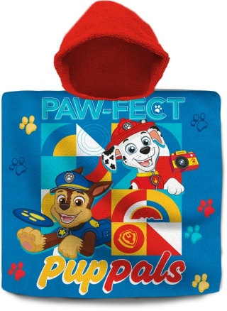 Psi Patrol Chase Marshall poncho ponczo ręcznik kąpielowy plażowy 60x120