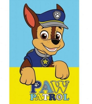 Ręcznik do rąk i twarzy przedszkola PSI PATROL CHASE 30X50