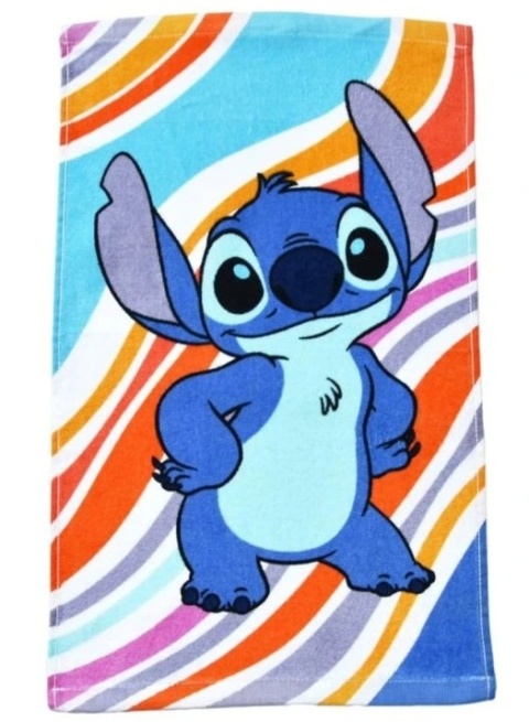 Ręcznik do rąk i twarzy przedszkola Stitch Lilo i Stich tęczowy 30X50