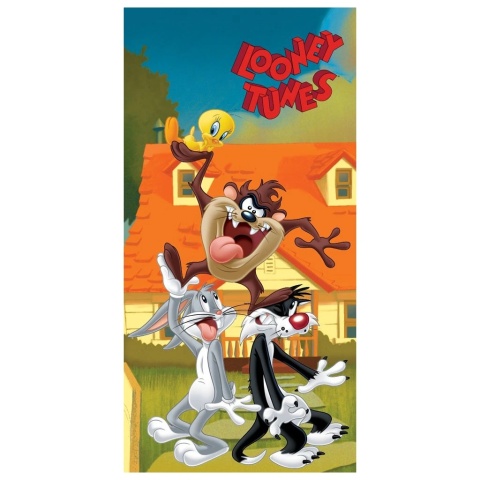 Ręcznik kąpielowy bawełniany LOONEY TUNES Bugs diabeł tasmański 70x140