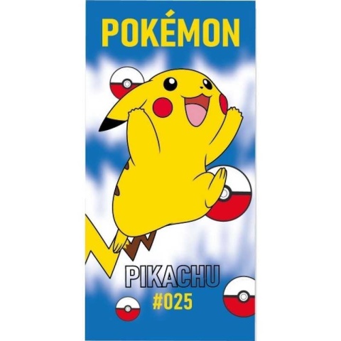 Ręcznik kąpielowy bawełniany POKEMON Pikachu 70X140