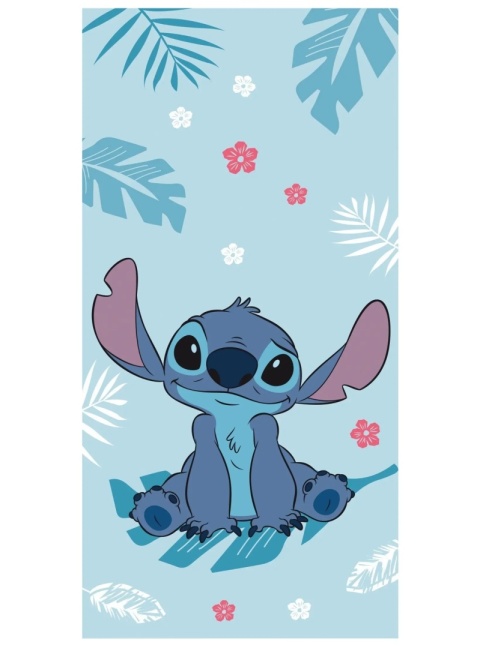 Ręcznik kąpielowy plażowy Lilo i Stitch bawełniany Blue Stich 70x140