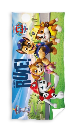 Ręcznik kąpielowy plażowy bawełniany PSI PATROL pieski Skye Marshall 70x140