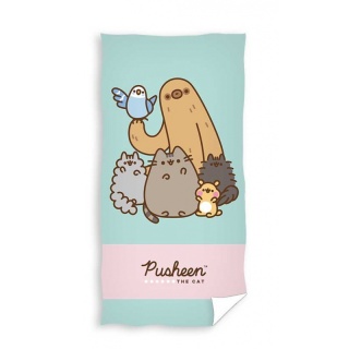 Ręcznik kąpielowy plażowy bawełniany kotek PUSHEEN 70X140